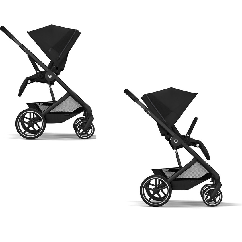 Poussette Duo Balios S Lux 2026 + Nacelle Pliable Moon Black 