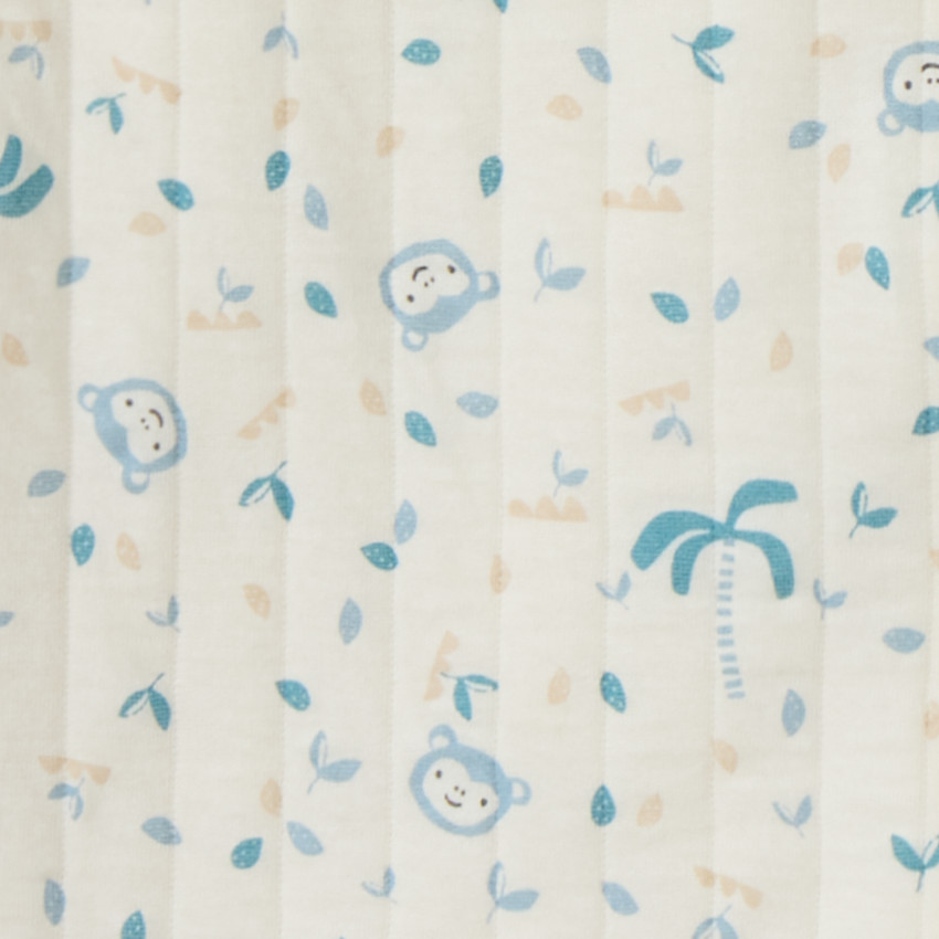 Saco acolchado TOG 1.5 con estampado de monos para bebé niño 