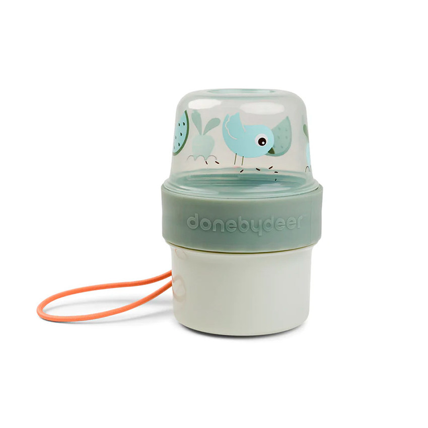 Fiambrera doble S Birdee verde 