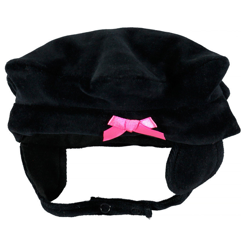 Boina de terciopelo con forma de estrella y lazo rosa  Additional Boina de terciopelo con forma de estrella y lazo rosa