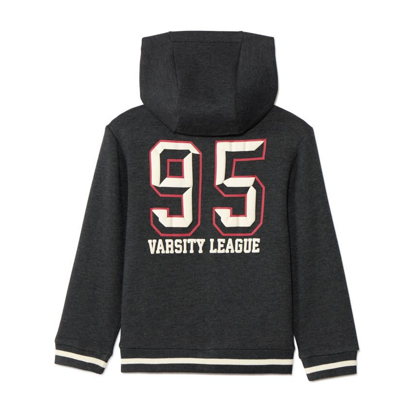 Chaleco con capucha y estampado de número deportivo para niño 