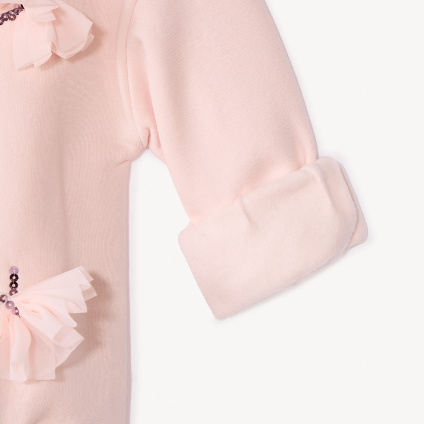 Sudadera oversized con mariposas para niña 