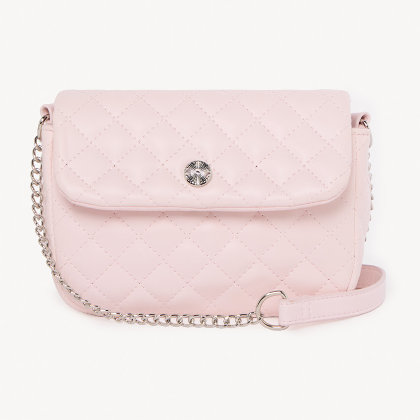 Bolso de hombro de efecto cuero acolchado para niña 
