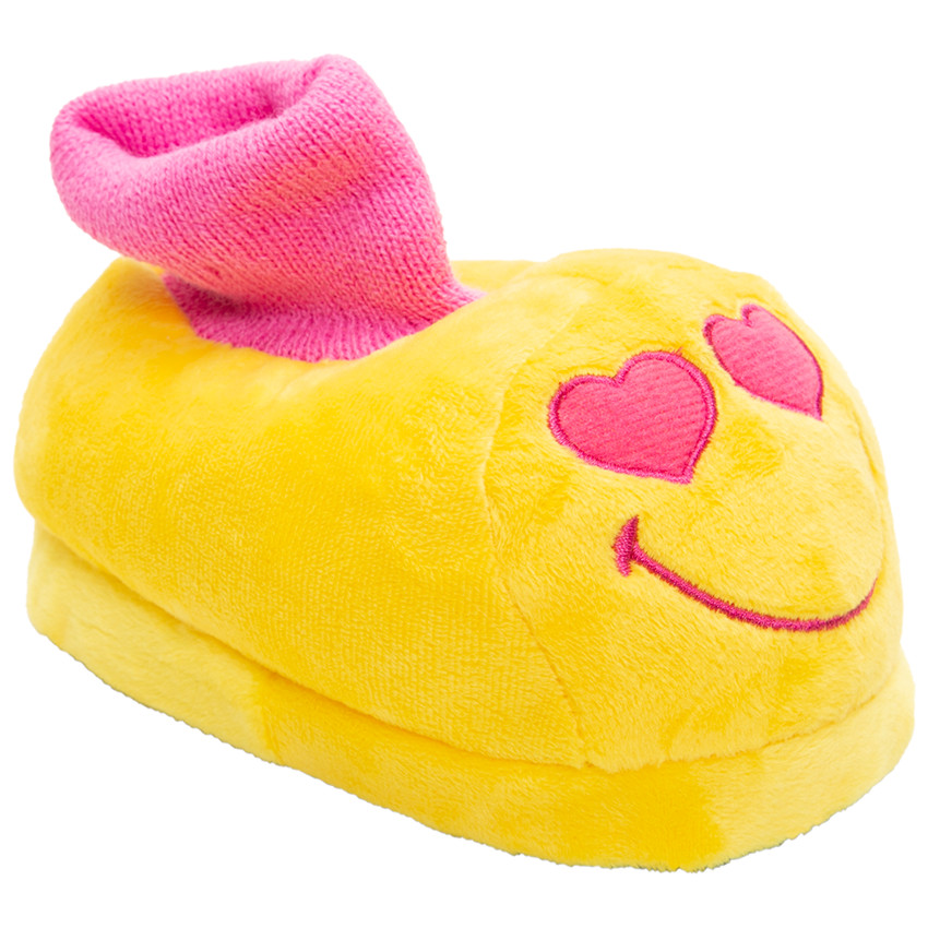 Zapatillas de peluche con bordado de Smiley   Additional Zapatillas de peluche con bordado de Smiley