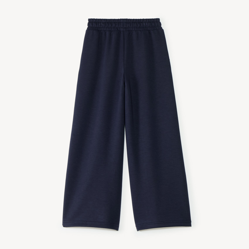 Pantalón de chándal para niña de corte ancho y liso 