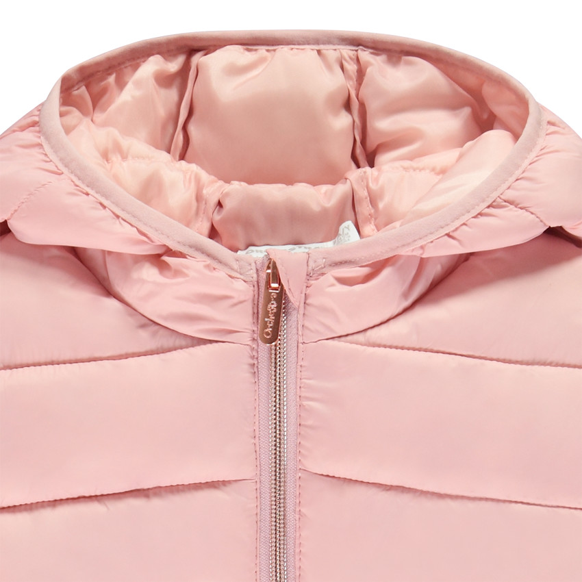 Plumífero ligero acolchado con capucha para niña 