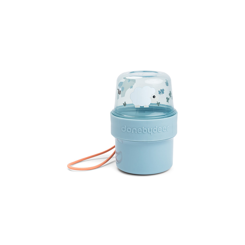 Lunchbox doble pequeña para merienda Tiny farm azul 