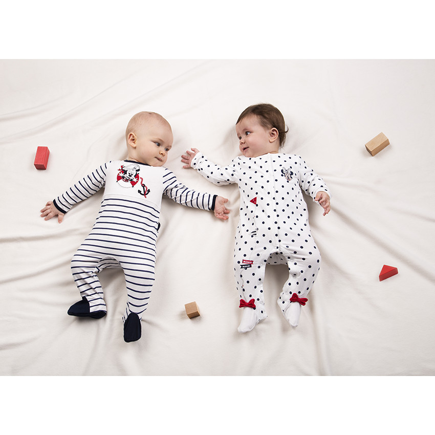 Pijama de algodón ecológico con lunares y bordados de Minnie Disney  Additional Pijama de algodón ecológico con lunares y bordados de Minnie Disney