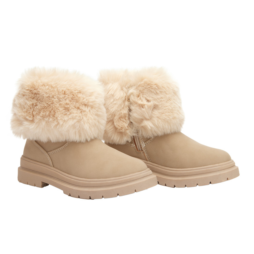 Bottines zippées et fourrées pour fille 
