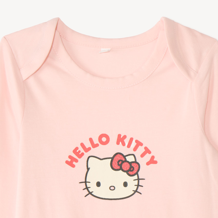 Lote de 3 bodies de manga larga para bebé niña Hello Kitty 