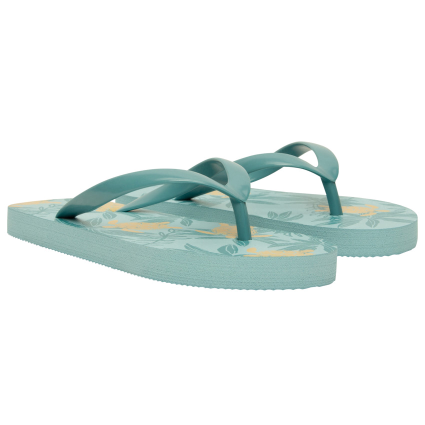 Chanclas estampadas de hojas y tortugas para niño con tiras ajustables según la edad. 