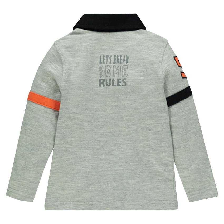 Polo manga larga con bolsillo con detalle 