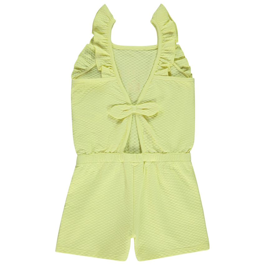 Combishort efecto cloqué con espalda descubierta para niña 