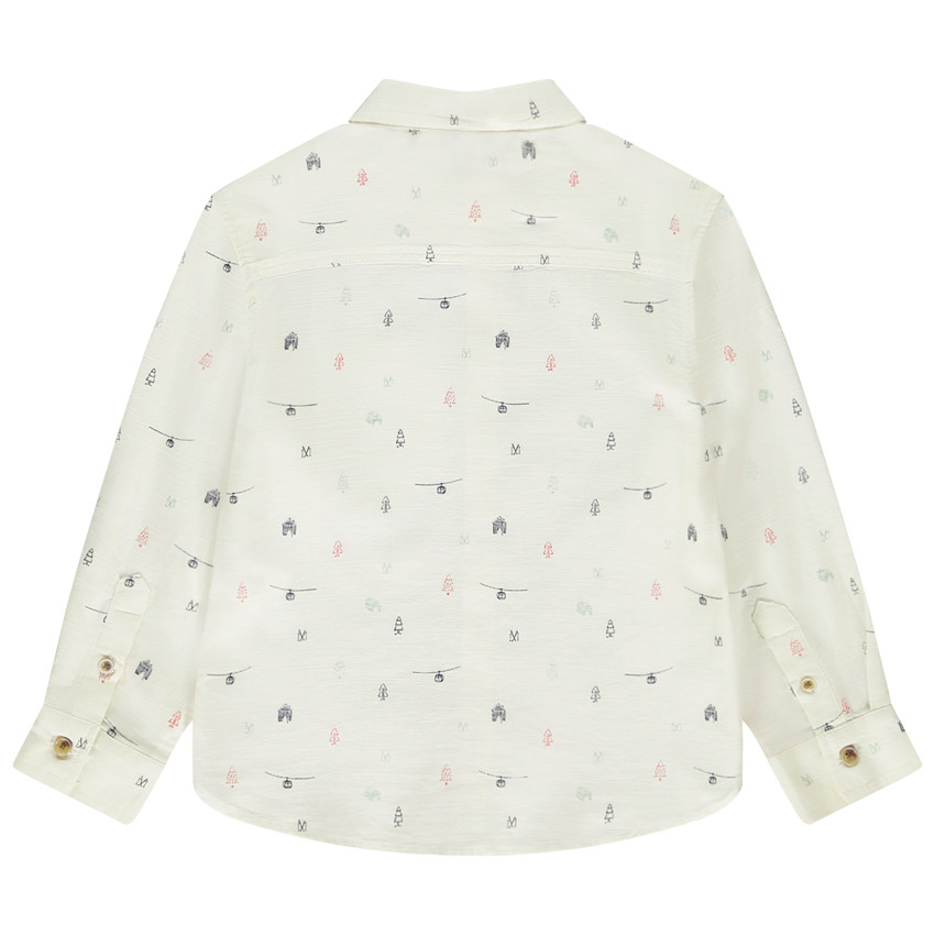 Camisa de manga larga estampada de Navidad para niño 