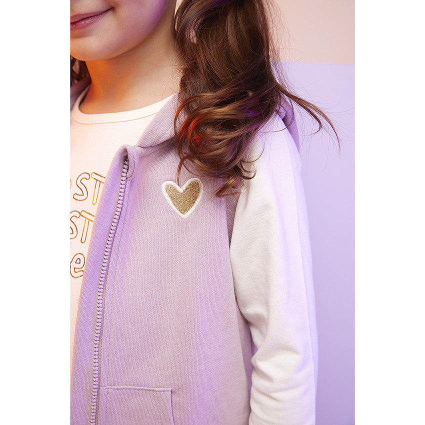 Conjunto chaleco + camiseta de manga larga + leggings para bebé niña 