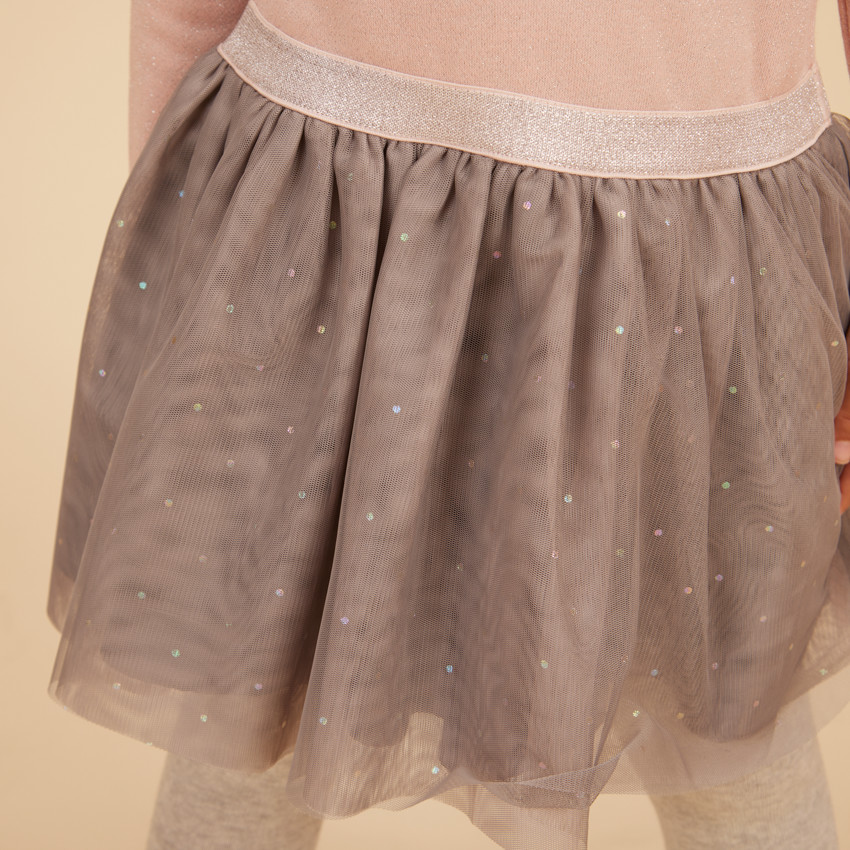 Robe effet 2-en-1 avec tulle imprimé fantaisie pour fille  Additional Robe effet 2-en-1 avec tulle imprimé fantaisie pour fille