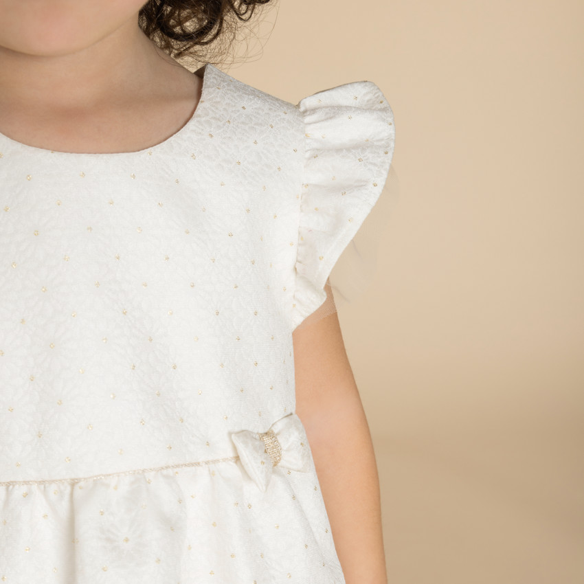 Vestido de ceremonia de jacquard floral con diadema para bebé niña  Additional Vestido de ceremonia de jacquard floral con diadema para bebé niña