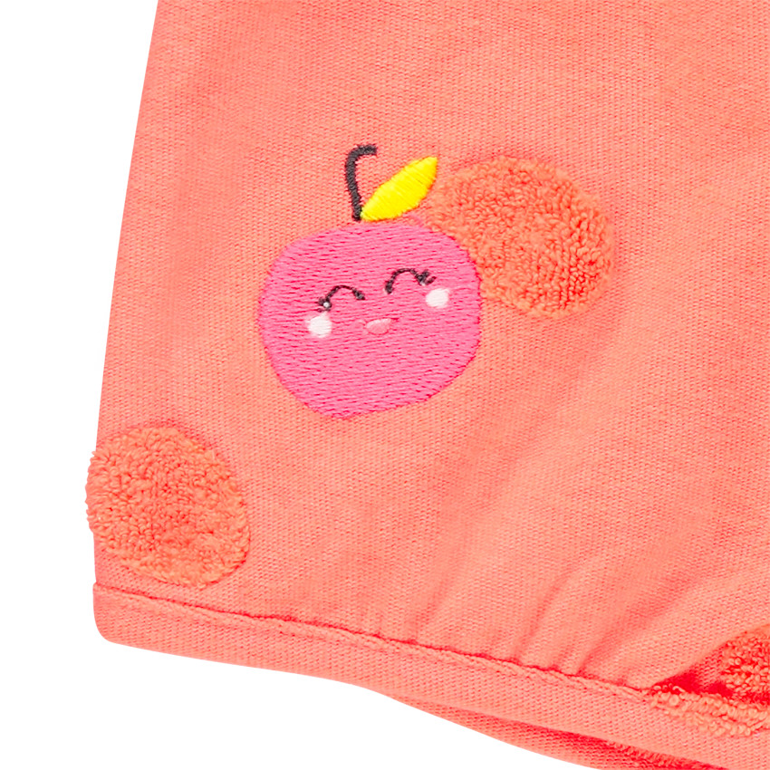 Short en jersey à pois en éponge 