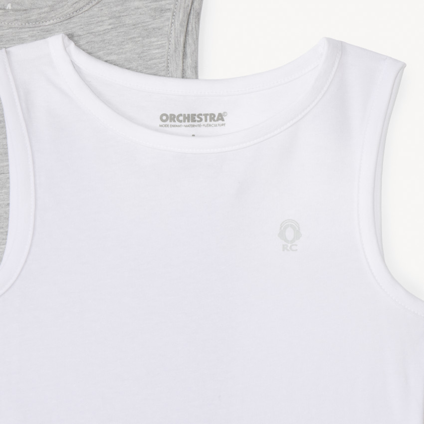 Pack de 3 bodies sin mangas lisos para niño 