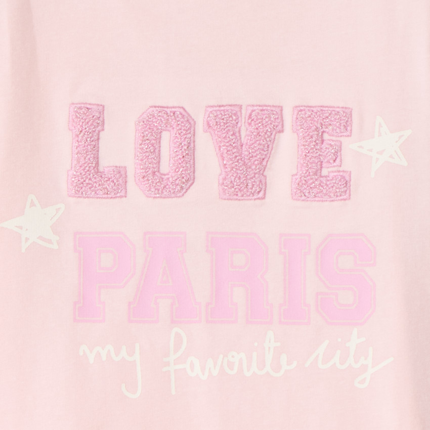 Camiseta de manga larga bordada fantasía para bebé niña 