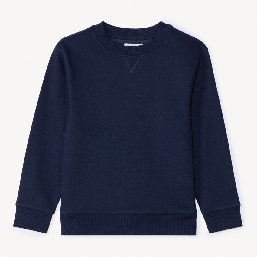 Sudadera de felpa lisa niño 