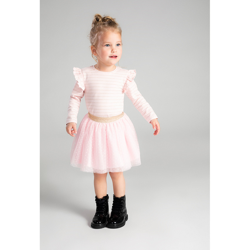 Camiseta de manga larga de punto con finas rayas doradas  Additional Camiseta de manga larga de punto con finas rayas doradas