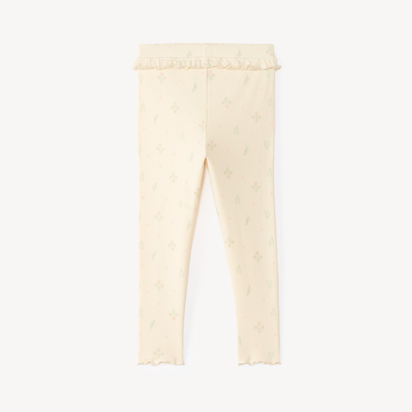 Caleçon de niña bebé con volantes y estampado divertido. 