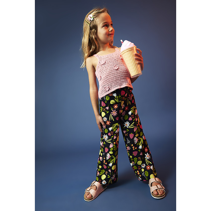 Camiseta sin mangas de croché con flores para niña  Additional Camiseta sin mangas de croché con flores para niña