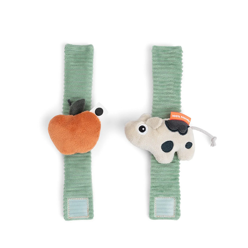 Pack 2 pulseras sonajero Dotti - verde 