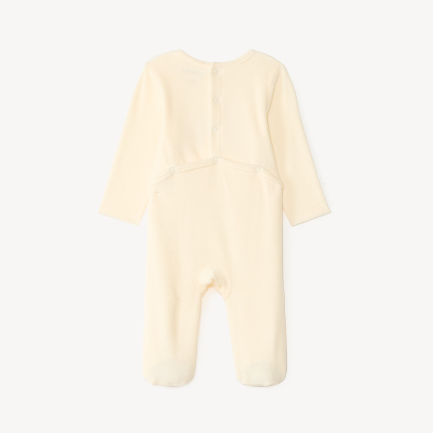 Duerme bebé niño de felpa con estampado lindo. 