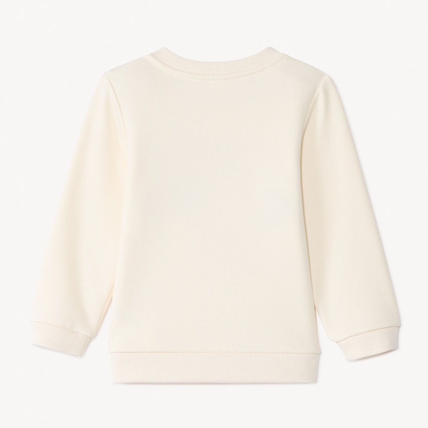 Sudadera de felpa con parches de bucles para bebé niña 