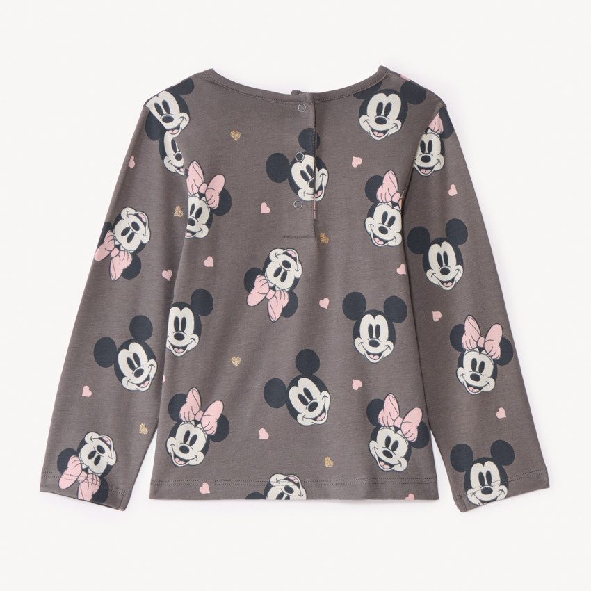 T-shirt manches longues imprimé Minnie Disney pour bébé fille  