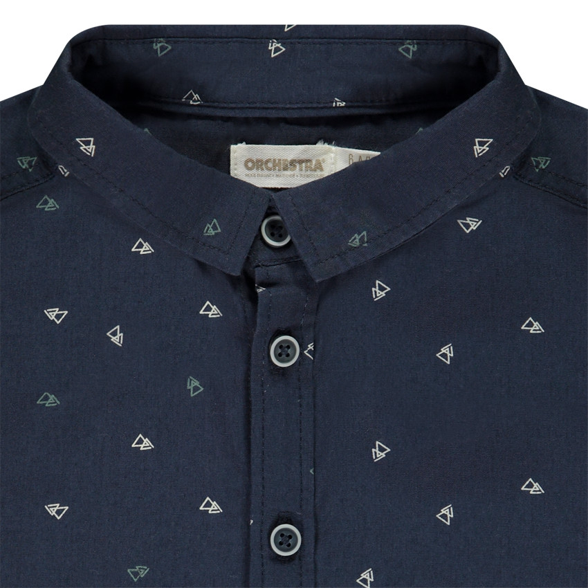 Camisa de manga larga con estampado de triángulos para niño 