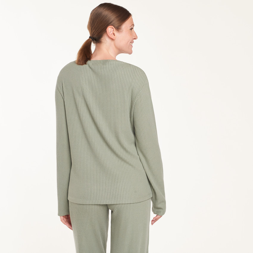 Conjunto de pijama de maternidad de canalé 