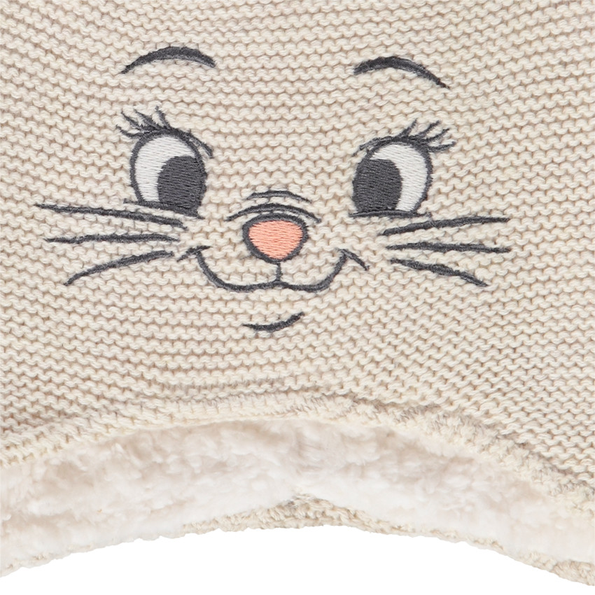 Gorro de punto Marie Disney forrado en sherpa para niña bebé 