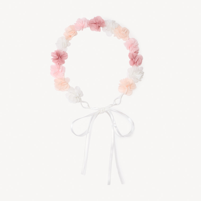 Diadema corona de flores para niña 