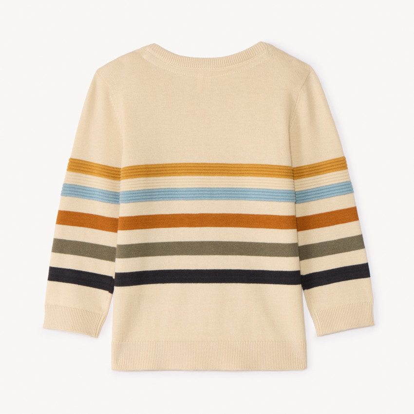 Suéter de punto a rayas para bebé niño 