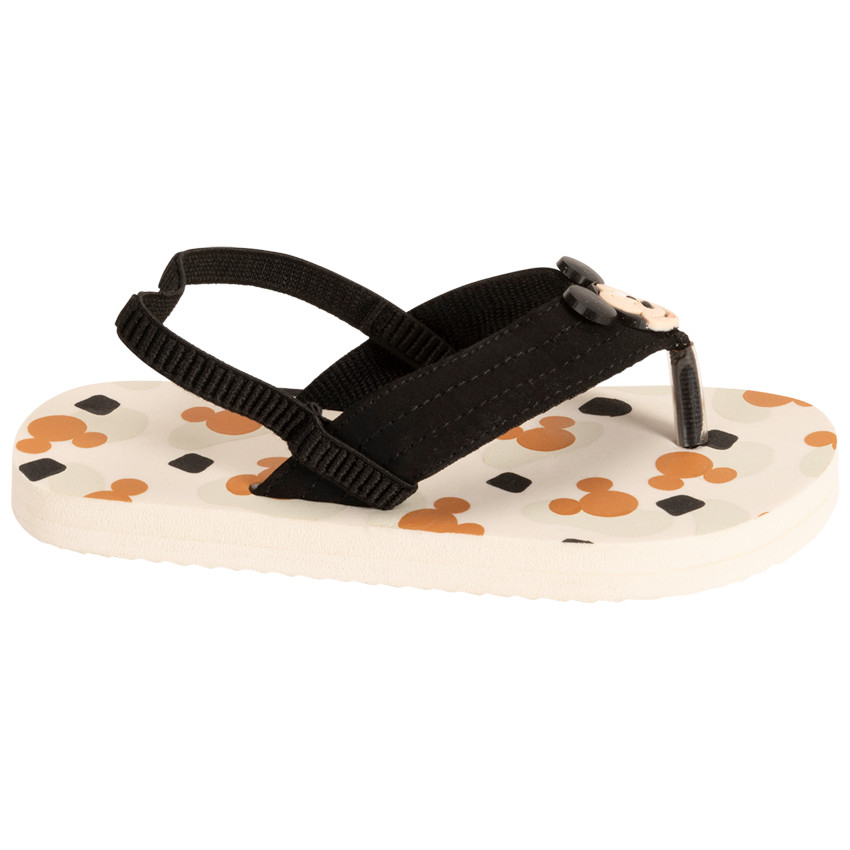 Chanclas con tira flexible estampada y parche de Mickey Disney para niño 