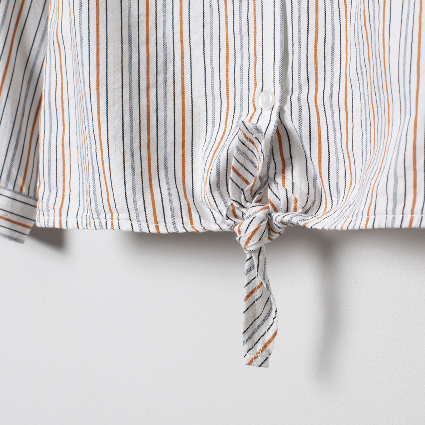 Camisa de manga larga con raya   Additional Camisa de manga larga con raya