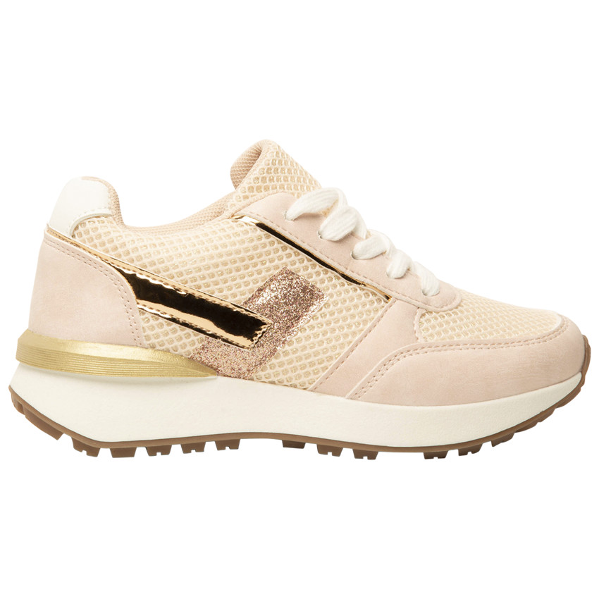 Zapatillas deportivas de malla con cordones para nina SAXO BLUES