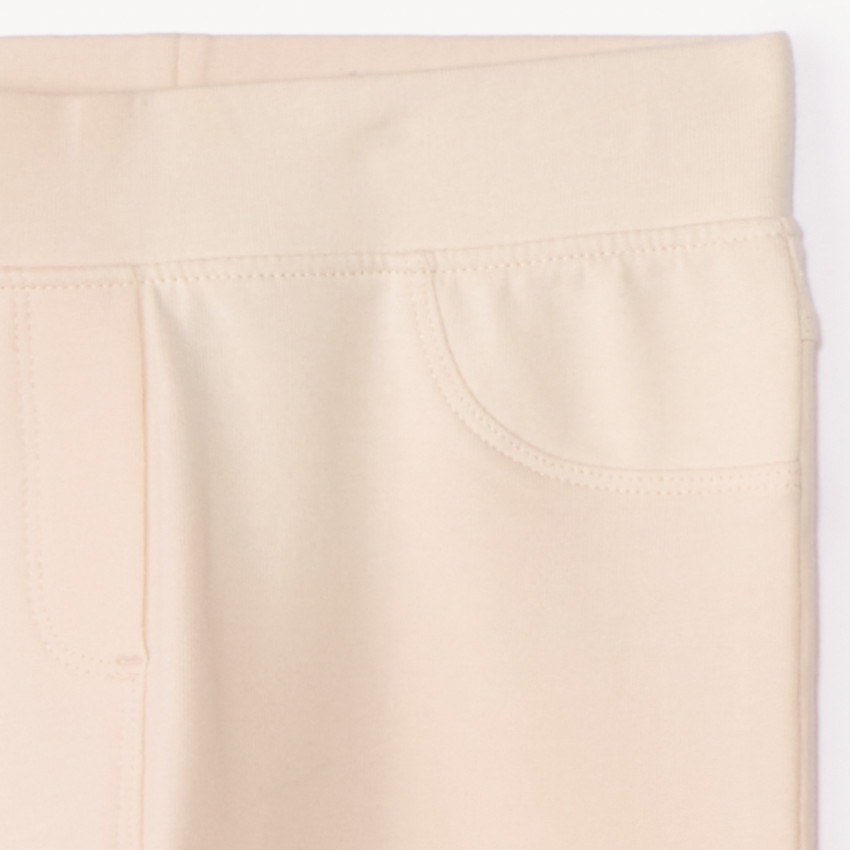 Jegging de felpa en color sólido para niña 