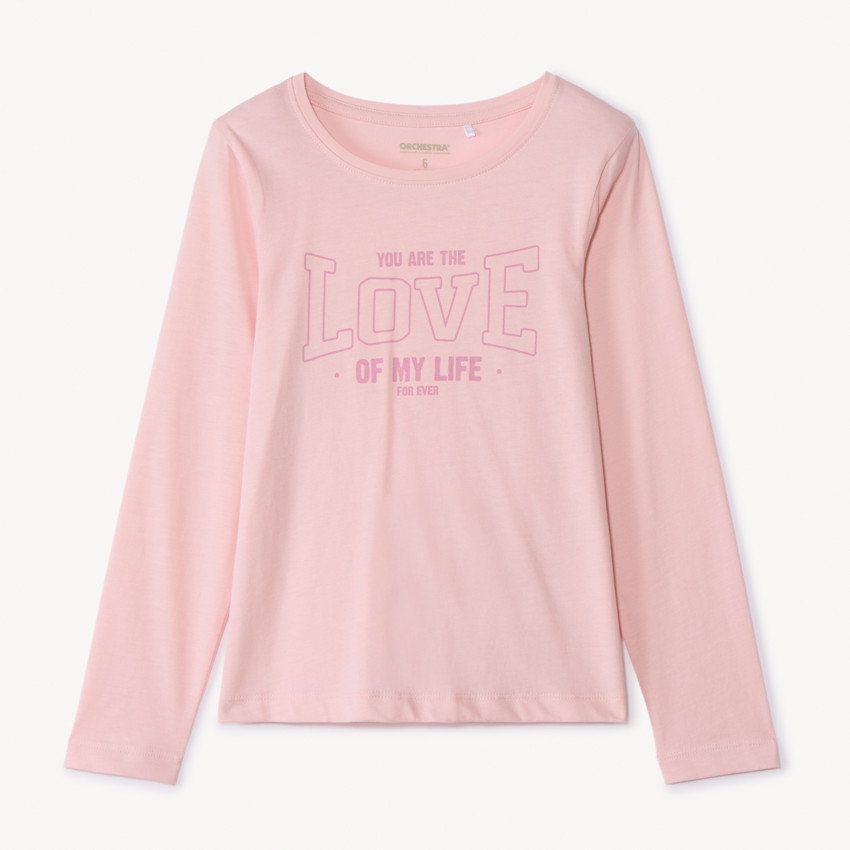 Camiseta de manga larga con estampado fantasía niña 