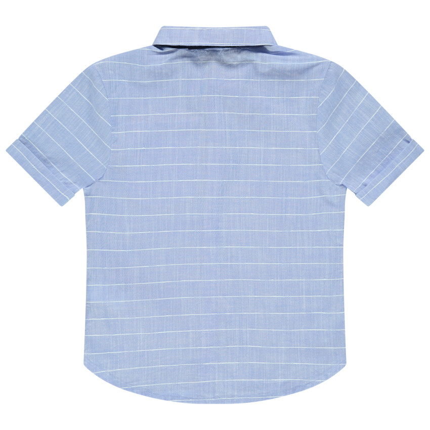 camisa de ceremonia mangas cortas de rayase y parajita 