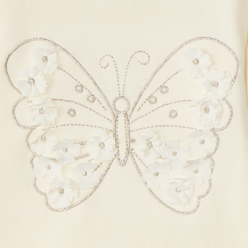 Camiseta de manga larga con motivo de mariposa para bebé niña 
