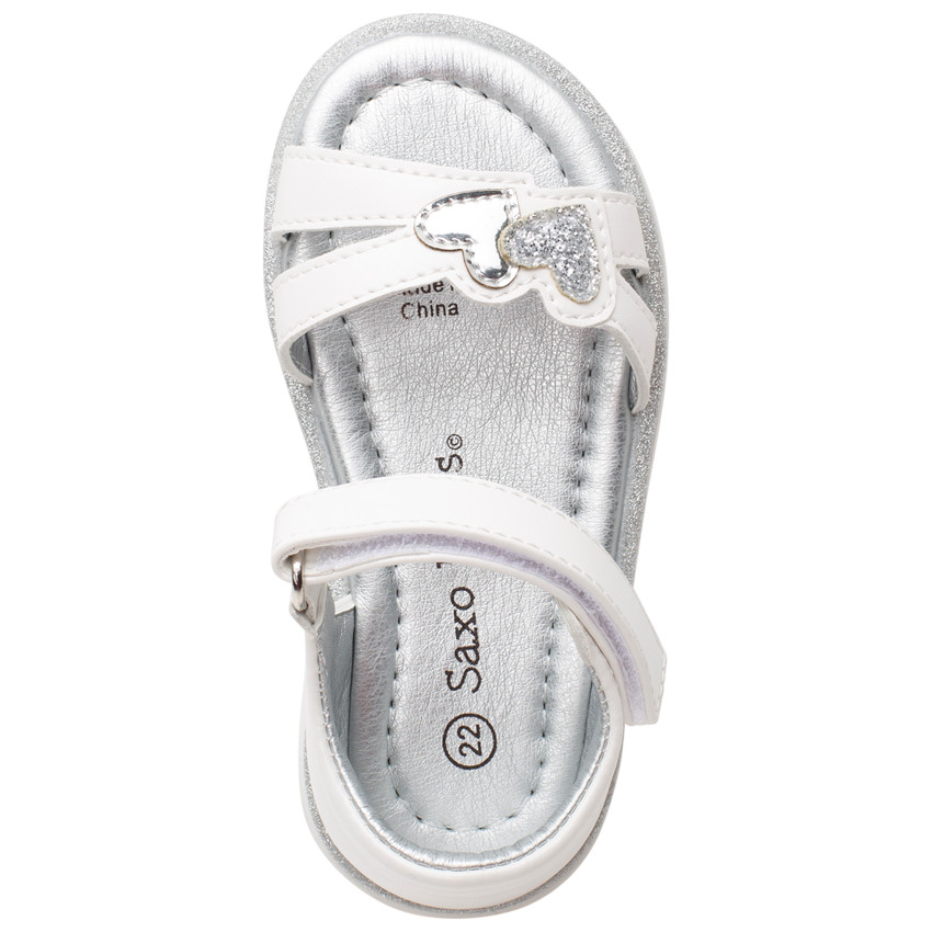 Sandalias de corazones plateados para bebé niña  Additional Sandalias de corazones plateados para bebé niña