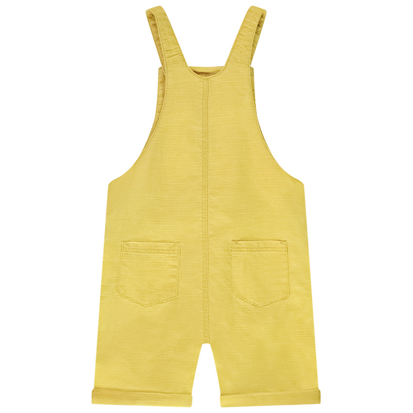 Pelele corto de tela con bordado para bebé niño 