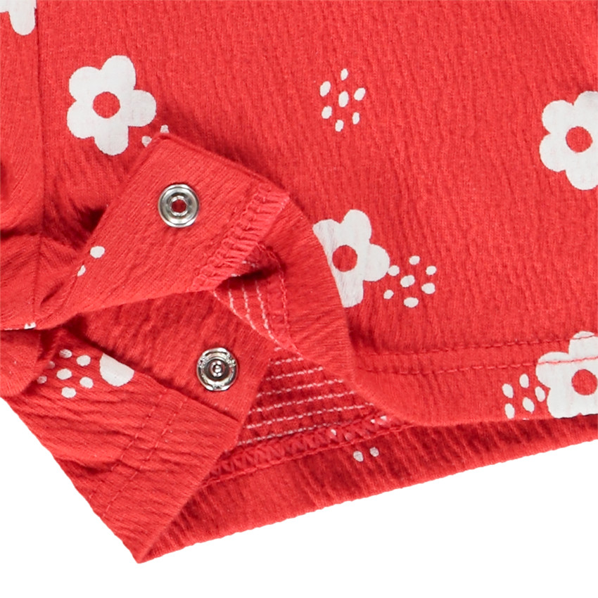 Combinaison corta estampado flores para bebé niña 