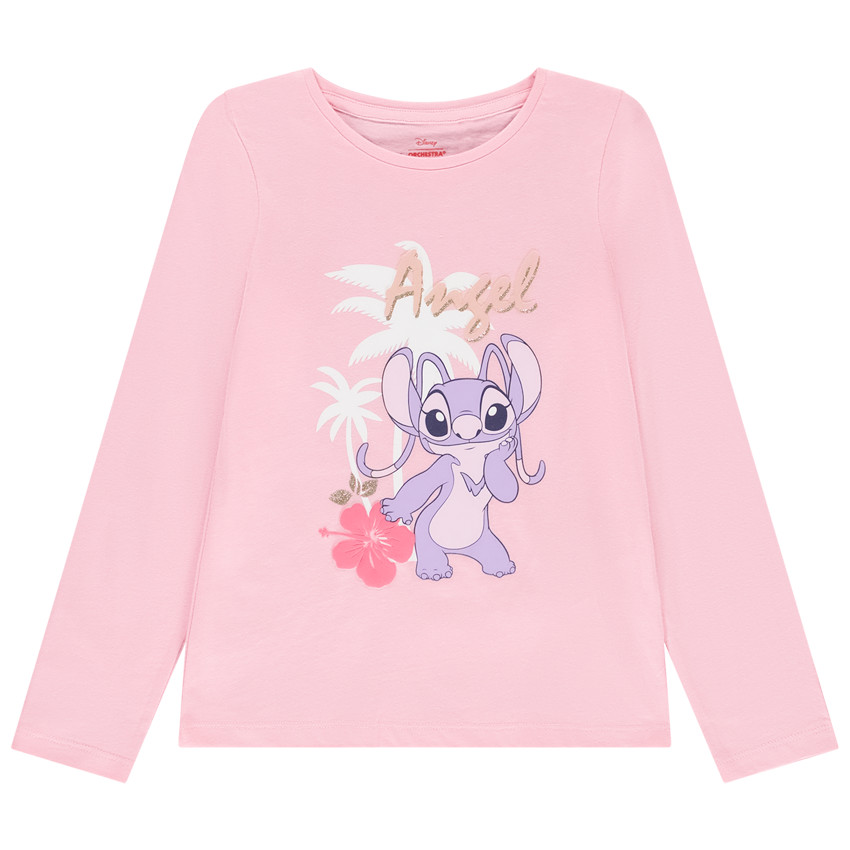 Camiseta de manga larga estampada Angel Disney para niña 