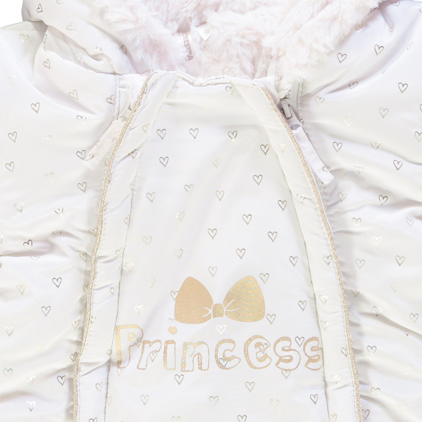 Buzo estampado corazones plateados all-over 