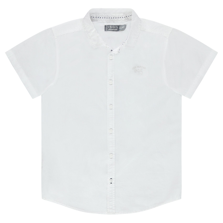 Camisa manga corta de color uniforme 